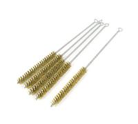 sourcing map Fil en Laiton, brosse de nettoyage pour Tube 15 mm x 30 cm - 5 Pièces