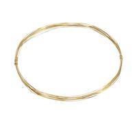sourcing map Fil en laiton de calibre 32, flexible et pliable pour la fabrication de bijoux, les loisirs créatifs, le modélisation, les décorations (rond)