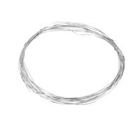 sourcing map Fil en titane doux TA1 pour la fabrication de bijoux, les travaux manuels, la soudure et l'énergie électrique (4,9 m x 0,8 mm) Calibre 20 (argenté)