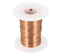 sourcing map Fil magnétique 26 AWG, fils de cuivre émaillé de calibre 26, fil de bobine magnétique de 113,4 g pour moteur de transformateur électrique, grade F 155 degrés Celsius, couleur cuivre