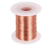 sourcing map Fil magnétique 30 AWG, fil de cuivre émaillé de calibre 30, fil de bobine magnétique de 170,1 g pour transformateur, moteur, électrique, 155C (311F)
