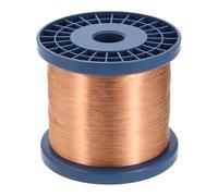 sourcing map Fil magnétique 36 AWG, fils de cuivre émaillé de calibre 36, bobine magnétique de 1,360,8 g pour moteur de transformateur électrique, grade F 311 Fahrenheit (155 Celsius), couleur cuivre