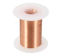 sourcing map Fil magnétique 42 AWG, fils de cuivre émaillé de calibre 42, fil de bobine magnétique de 113,4 g pour moteur de transformateur électrique, grade F 155 degrés Celsius, couleur cuivre