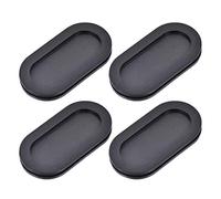 sourcing map Fil Protecteur Huile Résistant Armature Ovale Caoutchouc Oeillets 25x55mm Montage Dia 4Pcs