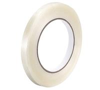 sourcing map Filament Cerclage Ruban, 1/2 Pouce x 55 Verges 5.3 Mil, Renforcé Fibre de Verre Ruban Transparent