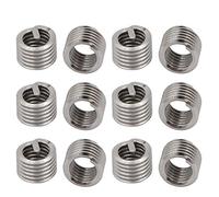 sourcing map Filet rapporté Insert Fileté Filetage Réparation 8-32x0,246" Bobine Hélicoïdale Acier INOX 304 12pc