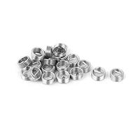 sourcing map Filet rapporté Insert Fileté Filetage Réparation M5 x 0,8 mm x 1D 304 Spirale 20pcs