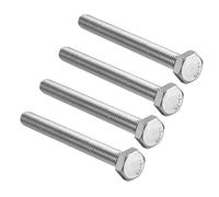 sourcing map Filetage M10 100mm 304 Acier inoxydable vis tête Hex 4pcs