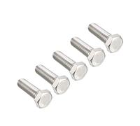 sourcing map Filetage M12 40mm acier inoxydable 304 vis tête Hex 5pcs