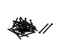 sourcing map Filetage M2,5 x30mm 10.9 Acier alliage hexagonale prise tête ronde vis boulon 30pcs