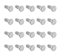 sourcing map Filetage M8 20mm 304 en acier inoxydable Vis à tête hexagonale Boulon Fastener 20pcs