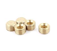 sourcing map Filetage mâle BSP 1/4" vis tête cuivre connecteur Adaptateur tuyau raccord 5pcs