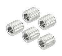 sourcing map Filetage Réduction Écrous Insert M10 Mâle à M6 Femelle Adaptateurs 10mm Long Tuyau Raccord Conversion Manche Réducteur Paquet 5