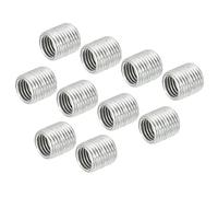sourcing map Filetage Réduction Écrous Insert M10 x 1mm Mâle à M8 x 1mm Femelle Adaptateurs 10mm Long Tuyau Raccord Conversion Manche Réducteur Paquet 15