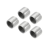 sourcing map Filetage Réduction Écrous Insert M12 Mâle à M10 Femelle Adaptateurs 10mm Long Tuyau Raccord Conversion Manche Réducteur Paquet 5