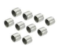 sourcing map Filetage Réduction Écrous Insert M12 x 1 mm Mâle à M10 x 1 mm filetage fin femelle Adaptateurs 10mm Long Tuyau Raccord Conversion Manche Réducteur Paquet 15