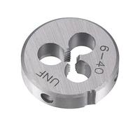 sourcing map Filière Fil Rond #6-40 UNF Alliage Outil Acier Machine Fil Réparation Main Outil