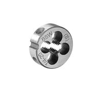 sourcing map Filière Filetage 20mm Dia extérieur épaisseur 7mm filetée 1/4 BSW ronde Acier allié 1Pcs