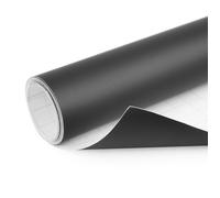 SOURCING MAP Film Autocollant Voiture Mat Film Adhésif Vinyle Imperméable Étanche sans Bulles Noir 152cm x 30cm