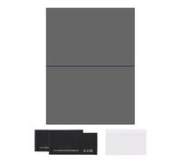 sourcing map Film polarisé, feuilles polarisées adhésives de 24,6 cm, filtre polarisant linéaire avec kit de nettoyage, grattoir pour réparation d'écran LCD, éducation physique, 0 degré