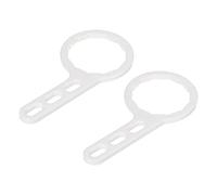 sourcing map Filtre à eau Boîtier Clé pour 1812 Filtre à eau Boîtier Plastique Filtre Boîtier Clé Blanc 2Paquet