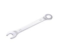 sourcing map Fine Clé Mixte avec Décalage 6 points Terminal et Coudé Ouvert Terminal Métrique Chrome miroir Plaqué Haut Carbone Acier 13mm