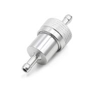 sourcing map Flexible 6mm Dia Alliage Huile Essence Moto Nettoyant Filtre Carburant Argent