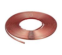 sourcing map Flexible Moulure Divise Auto-Adhésif, 33Ft x 0.31pouce Peler And Bâton Métallique Miroir Cadre, PVC Métal T Jante Moulure pour Mur Voiture Porte Armoire (Rose Or)