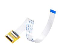 sourcing map Flexible Plat Câble A Type et Retourner 0.5mm Pas 200mm FFC | pour Monter Extension Adaptateur Kit 24 Broche, pour LCD TV Voiture Audio Lecteur DVD Portable