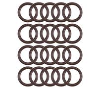 sourcing map Fluor Caoutchouc Joints Toriques 14mm Diamètre Externe 10mm Diamètre Interne 2mm Largeur Métrique FKM Joint étanchéité Paquet de 20