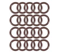 sourcing map Fluor Caoutchouc Joints Toriques 16mm Diamètre Externe 11mm Diamètre Interne 2.5mm Largeur Métrique FKM Joint étanchéité Paquet de 20