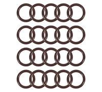 sourcing map Fluor Caoutchouc Joints Toriques 18mm Diamètre Externe 13mm Diamètre Interne 2.5mm Largeur Métrique FKM Joint étanchéité Paquet de 20
