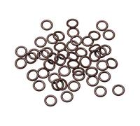 sourcing map Fluor Caoutchouc Joints Toriques 6mm Diamètre Externe 4mm Diamètre Interne 1mm Largeur Métrique FKM Joint étanchéité Paquet de 50