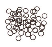 sourcing map Fluor Caoutchouc Joints Toriques 7mm Diamètre Externe 5mm Diamètre Interne 1mm Largeur Métrique FKM Joint étanchéité Paquet de 50