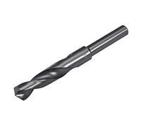 sourcing map Foret à queue réduite 17 mm en acier rapide HSS 6542 oxyde noir avec tige droite de 1/2 pouce