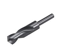 sourcing map Foret Hélicoïdal Mèche à Queue Réduite Tige 25 mm Acier Haute Vitesse 6542 HSS Oxyde Noir avec Tige Droite de 1/2 pouce