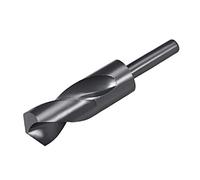 sourcing map Foret Hélicoïdal Mèche à Queue Réduite Tige 30 mm Acier Haute Vitesse 6542 HSS Oxyde Noir avec Tige Droite de 1/2 pouce