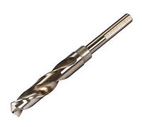 sourcing map Foret Hélicoïdal Mèche à Tige Réduite 16mm en Acier Haute Vitesse HSS 6542 avec 10mm Tige 1Pcs