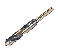 sourcing map Foret Hélicoïdal Mèche à Tige Réduite 18.5mm en Acier Haute Vitesse HSS 4341 avec 10mm Tige 1Pcs