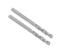 sourcing map Forets en carbure monobloc de 2,25 mm à tige droite pour acier dur en alliage d'acier inoxydable, trempé à 50 HRC, 2 pièces