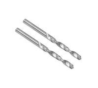 sourcing map Forets en carbure monobloc de 2,55 mm à tige droite pour acier dur en alliage d'acier inoxydable, trempé à 50 HRC, 2 pièces