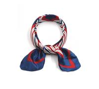 sourcing map Foulard carré femme foulard imprimé léopard rayé à pois motif foulard foulard Géométrique bleu rouge 1pcs