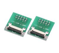 sourcing map FPC FFC Convertisseur Connecteur Carte 10P 1.0mm on Prise Côté Dos 0.5mm, à DIP 2.54mm pour LCD 3D Imprimante DVD TV Portable Audio Paquet de 2
