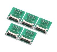 sourcing map FPC FFC Convertisseur Connecteur Carte 10P 1.0mm on Prise Côté Dos 0.5mm, à DIP 2.54mm pour LCD 3D Imprimante DVD TV Portable Audio Paquet de 5