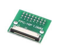 sourcing map FPC FFC Convertisseur Connecteur Carte 16P 1.0mm on Prise Côté Dos 0.5mm, à DIP 2.54mm pour LCD 3D Imprimante DVD TV Portable Audio Paquet de 1