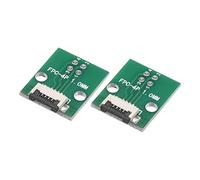 sourcing map FPC FFC Convertisseur Connecteur Carte 4P 1.0mm on Prise Côté Dos 0.5mm, à DIP 2.54mm pour LCD 3D Imprimante DVD TV Portable Audio Paquet de 2
