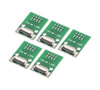 sourcing map FPC FFC Convertisseur Connecteur Carte 8P 1.0mm on Prise Côté Dos 0.5mm, à DIP 2.54mm pour LCD 3D Imprimante DVD TV Portable Audio Paquet de 5