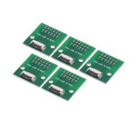 sourcing map FPC FFC PCB Convertisseur Carte 12P 0.5mm on Prise Côté Dos 1.0mm, à DIP 2.54mm pour LCD 3D Imprimante Caméra DVD TV Portable Audio Paquet de 5