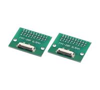 sourcing map FPC FFC PCB Convertisseur Carte 20P 0.5mm on Prise Côté Dos 1.0mm, à DIP 2.54mm pour LCD 3D Imprimante Caméra DVD TV Portable Audio Paquet de 2