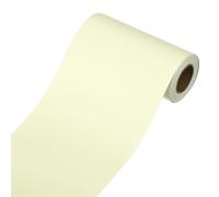 sourcing map Frise de papier peint, bordures de papier peint autocollant pour décoration de cuisine, chambre à coucher, salle de bain, jaune crème, 9,9 x 497,8 cm